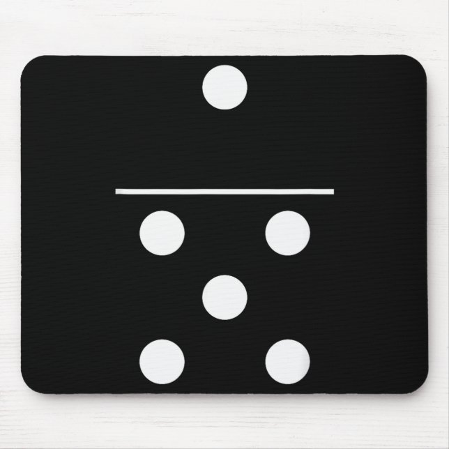 Domino Game 5 1 Funny Halloween Group Costume Shir Mouse Mat (Front)