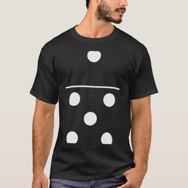 Domino Game 5 1 Funny Halloween Group Costume Shir T-Shirt (Front)