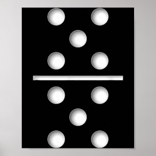 Domino Game 5 5 Shirt Halloween Christmas Poster