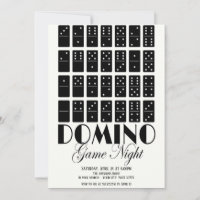 Domino Game Night Invitation
