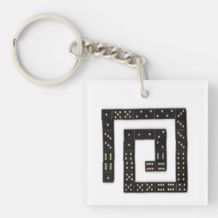 Domino Spiral Keychain