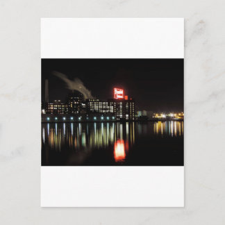 Domino Sugar Baltimore at Night Postcard