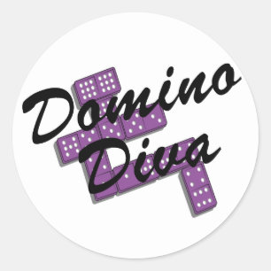 Domino T-shirts and Gifts. Classic Round Sticker