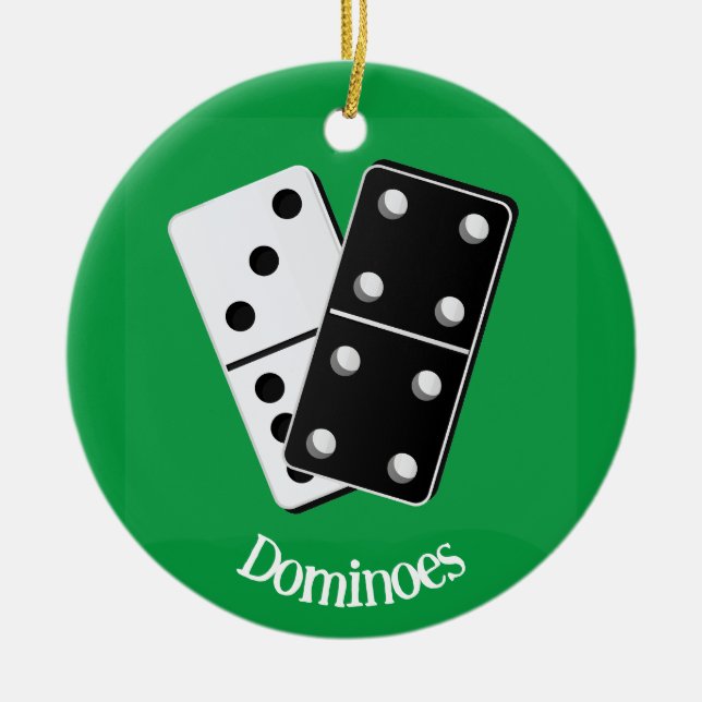 Dominoes Design Ornament (Front)