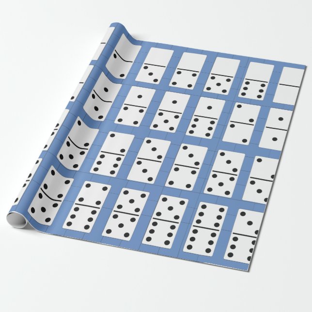 Dominoes Design Wrapping Paper (Unrolled)