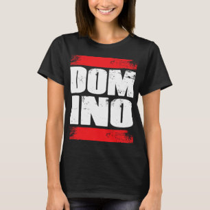 Dominoes Domino Tiles Domino Effect Board Game Tac T-Shirt