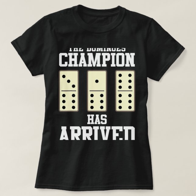 Dominoes Game Funny Gift T-Shirt (Design Front)