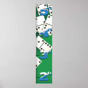 Dominoes  Growth Chart. Poster