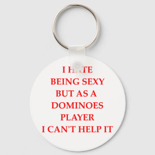 dominoes key ring