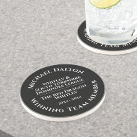 Dominoes League Trophy Sandstone Coaster