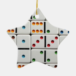 Dominoes ornament