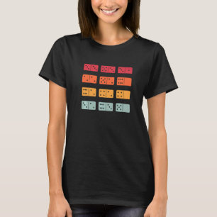 dominoes player vintage dominoes retro for men T-Shirt