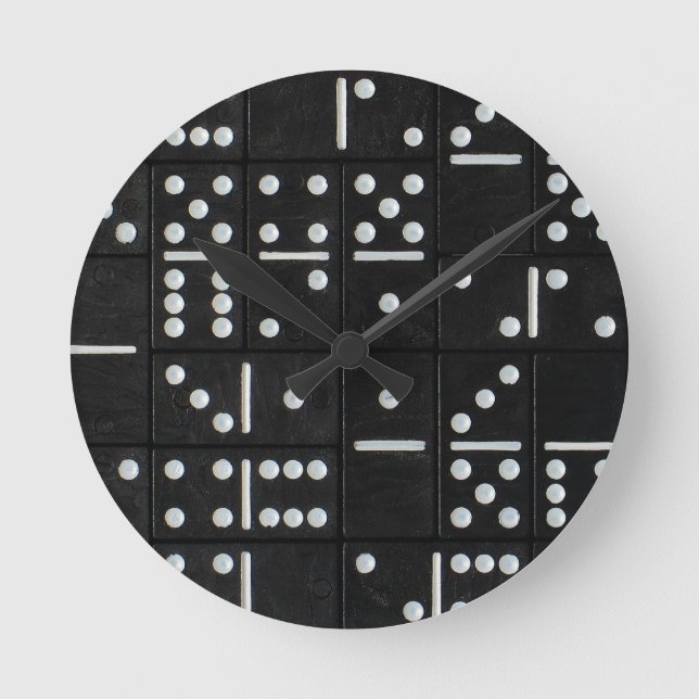 Dominoes Round Clock (Front)