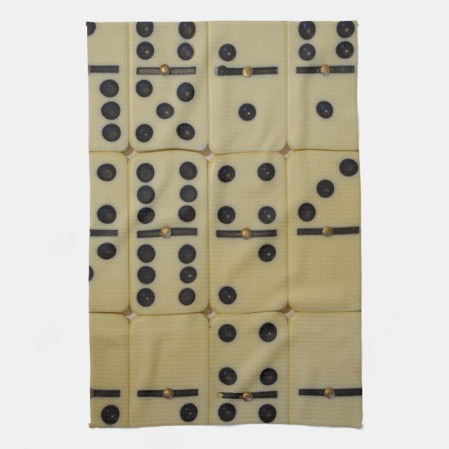Dominoes Tea Towel (Vertical)