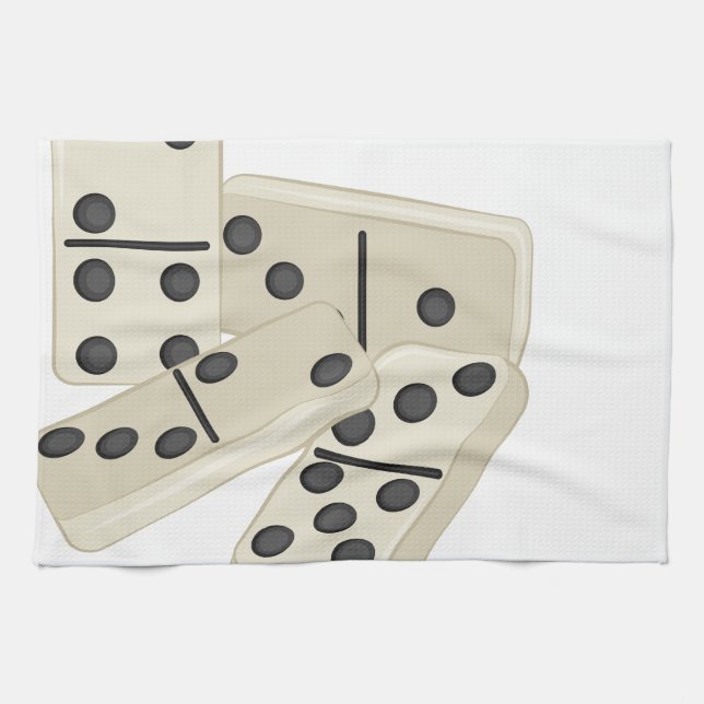 Dominoes Tea Towel (Horizontal)