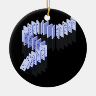 Dominoes Tiles Domino Player Dominoes Lover Strate Ceramic Tree Decoration