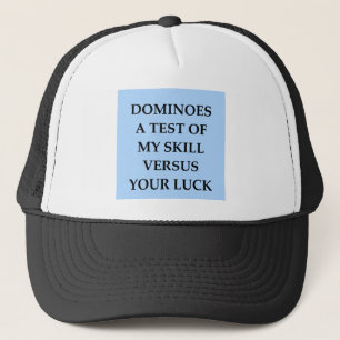 dominoes trucker hat
