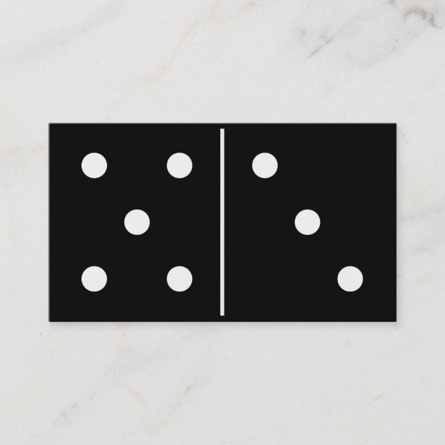 Dominos Game Piece Business Card (Front)