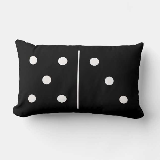 Dominos Game Piece Lumbar Cushion (Front)