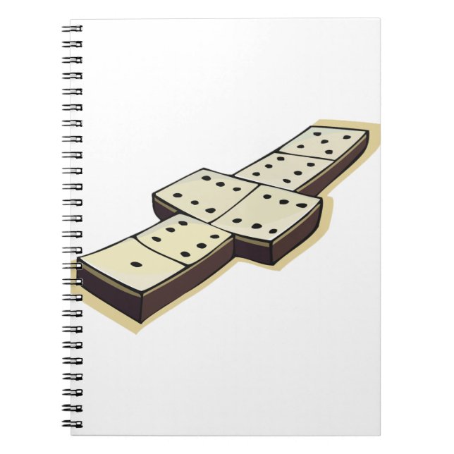 Dominos Game Spiral Notebook (Front)
