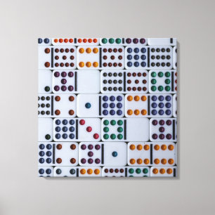 Dominos Numbers Game Canvas Print