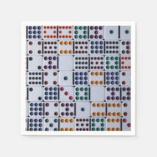 Dominos Numbers Game Napkin