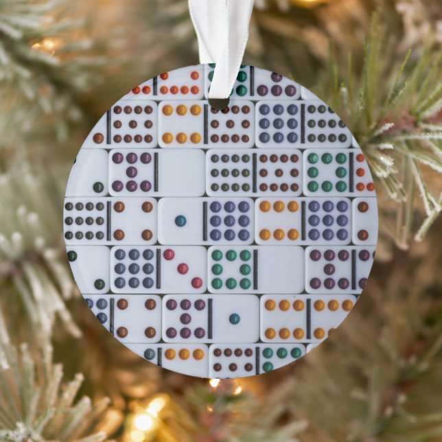 Dominos Numbers Game Ornament (Tree)