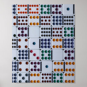 Dominos Numbers Game Poster