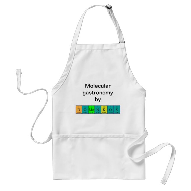 Domonkos periodic table name apron (Front)