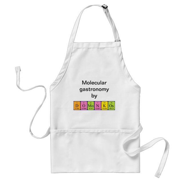 Domonkos periodic table name apron (Front)