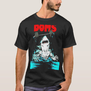 DOMS Shark Gym Fitness Weightlifting Bodybuilding T-Shirt