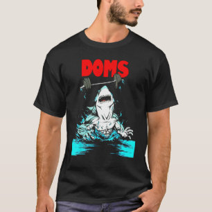 DOMS Shark Gym Fitness Weightlifting Bodybuilding T-Shirt