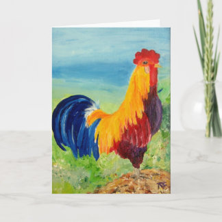Don Carlos - Rooster - Greeting Card