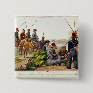 Don Cossacks in 1814 15 Cm Square Badge