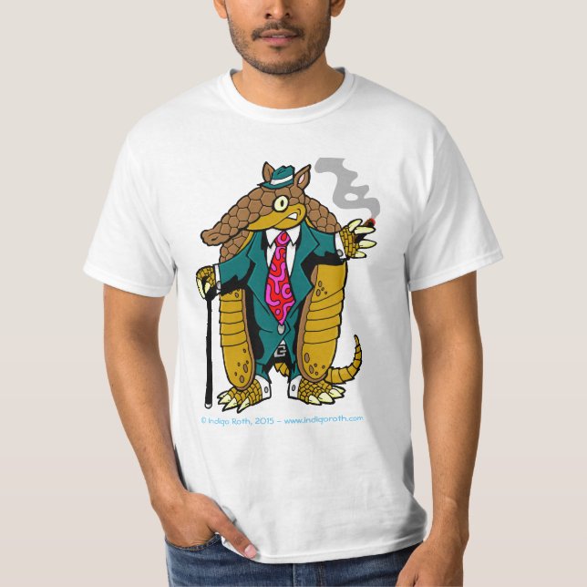 Don Dillo Cortado - Armadillo Mob Boss! T-Shirt (Front)