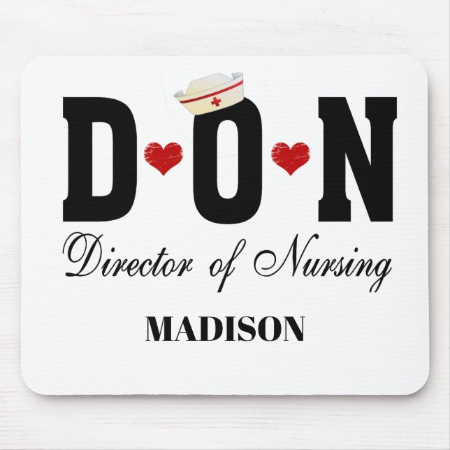 DON Director of Nursing Mouse Mat (Front)