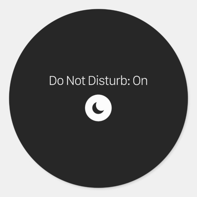 Don' Disturb Antisocial Introvert Classic Round Sticker (Front)