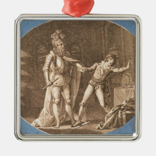 Don Giovanni and the statue of the Commandantore Metal Tree Decoration