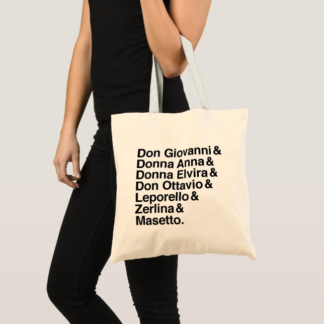 Don Giovanni cast of characters tote Bag (Front (Product))