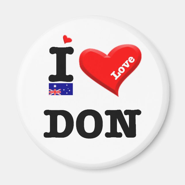 DON - I Love Magnet (Front)