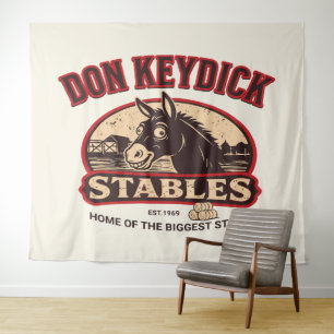 Don Keydick Stables Vintage Farm Tapestry