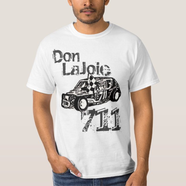 Don Lajoie Danbury Fair Racearena B&W 1-Sided Tee (Front)