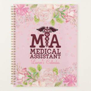 DON Nurse Pink Personalised Floral Journal Planner