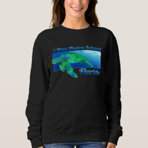 Don Pedro Island Florida Swimming Sea Turtle Sweatshirt