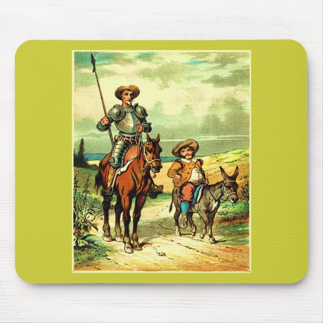 Don Quixote and Sancho Panza Mouse Mat (Front)