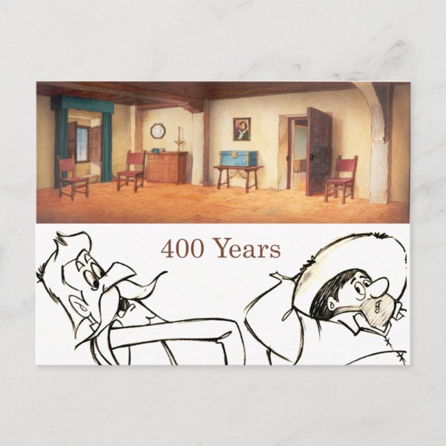 DON QUIXOTE- Cartoon animation Background (1979) Postcard (Front)