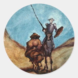 Don Quixote Classic Round Sticker