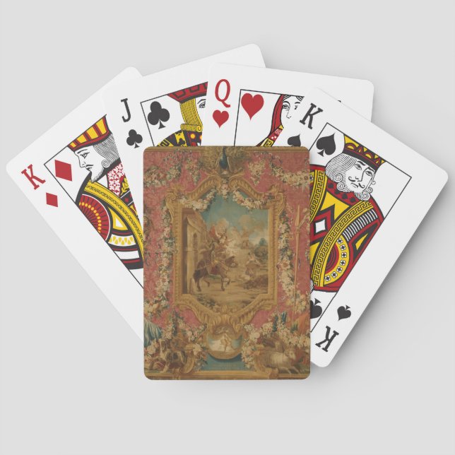 Don Quixote Guided by Folly, 18th century tapestry Playing Cards (Back)
