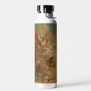 Don Quixote Guided by Folly, 18th century tapestry Water Bottle