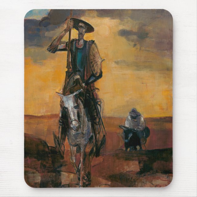 Don Quixote on the Way Stanislav Stanek Mouse Mat (Front)
